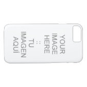 iPhone 7 hoesje met  Barely daar (Achterkant (Horizontaal))