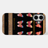 iPhone 7 met gestreepte vlinders Case-Mate iPhone Case (Achterkant (horizontaal))