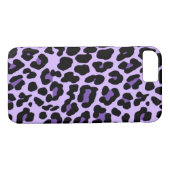 iPhone 7 Paarse Cheetah Print Hoesje (Achterkant (Horizontaal))