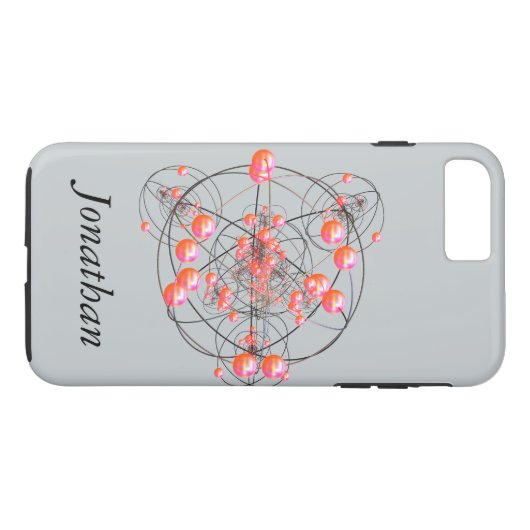 iPhone 7 Plus Coque avec grappe scientifique (Dos (Horizontal))