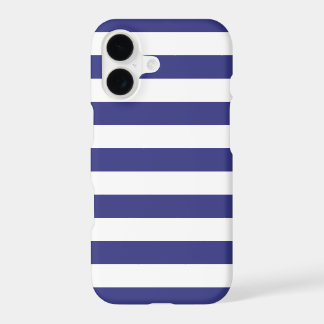 iPhone 7 plus Hoesje - Royal Blue Bold Stripes