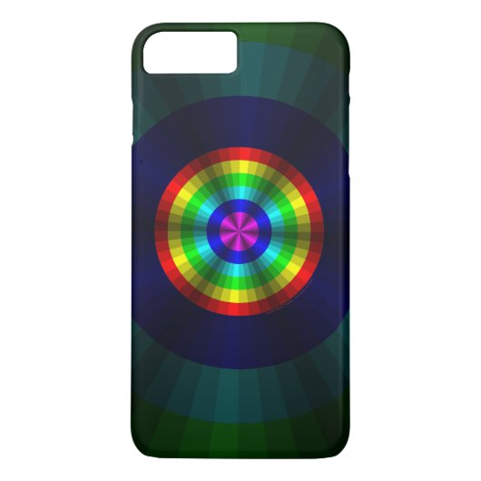 iPhone 7 Plus Illusion Optique Coque arc-en-ciel - Coque Mate (Dos)