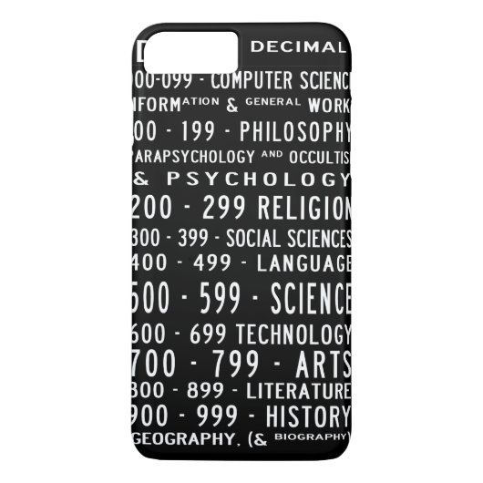 iPhone 8 Plus/7 Plus Dewey décimal Busroll Coque (Dos)