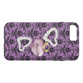 iPhone 8 Plus/7 Plus Parfum&Pearls Purple Damask iPhone7Plus Coque dur (Dos (Horizontal))