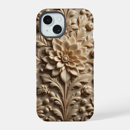 Iphone beige Relief Bloom / coque ipad (Verso)
