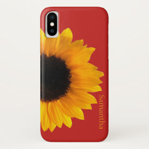 Iphone Big Yellow Sunflower X Coque