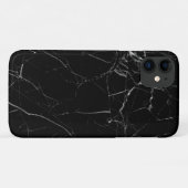 Iphone Black Marble Hoesje (Achterkant (horizontaal))