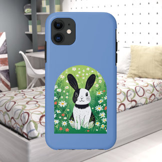iPhone Bunny noir et blanc / coque ipad