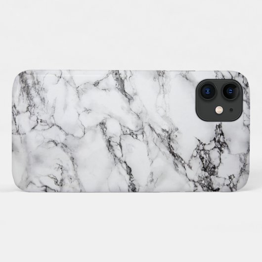 Iphone Carrara Marble Hoesje (Achterkant (horizontaal))