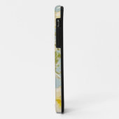 iPhone case blauwe bloemen (Achterkant/links)