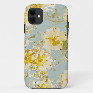 iPhone case blauwe bloemen