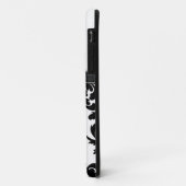 iPhone Case Blue Bow Monogrammed (Achterkant/links)