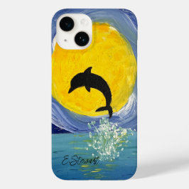 Iphone Case - Dolfijn Maan Oceaan