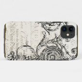 iPhone Case Ephemera French Script (Achterkant (horizontaal))