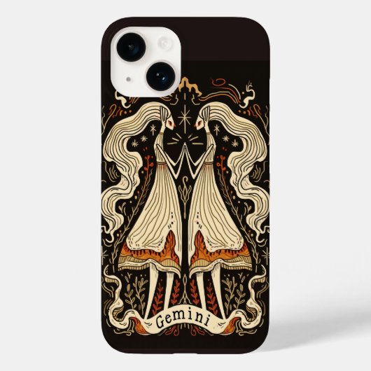 iPhone Case Gemini hemelse dierenriem kunst (Achterkant)