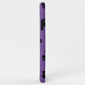 iPhone Case Halloween Pattern Blk op Paarse (Achterkant/rechts)