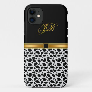 iPhone Case-Hoesje Gold Black iPhone 11 Hoesje
