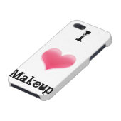 iPhone Case "I Love Makeup" Hoesje (Onderkant)