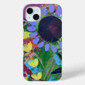 IPhone case in Abstract Flowers2 ontwerp (Achterkant)