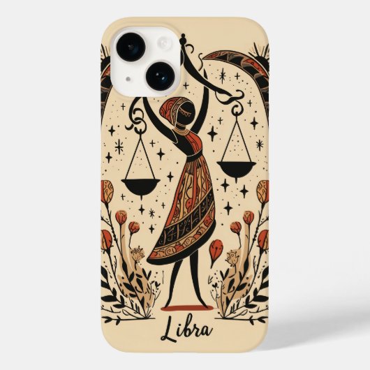 iPhone Case Libra Celestial Zodiac Art (Achterkant)