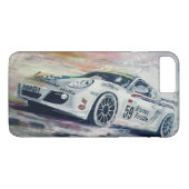 iPhone case met Brumos Porsche schilderij (Achterkant (Horizontaal))