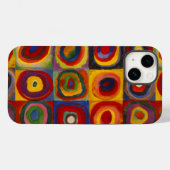 iPhone Case met Kandinsky's Squares and Circles (Achterkant (horizontaal))