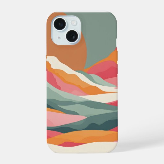 iPhone Case Mountain Scape voor iPhone 15 Hoesje (Achterkant)