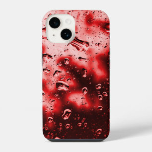 iPhone Case - Original Raindrop Art - Red iPhone 14 Hoesje