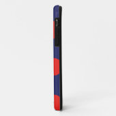 iPhone Case Polka Dot Marine Blauw & Rood (Achterkant/links)