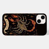 iPhone Case Schorpioen Hemelse Zodiac Art (Achterkant (horizontaal))