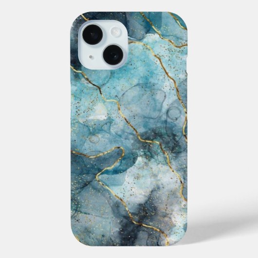 iPhone Case, Thunder Marble Impact-Resistant Hoesj Case-Mate iPhone Case (Achterkant)