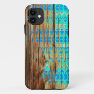 iPhone Case Wood Aztec Wooden iPhone 6 hoesje
