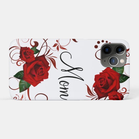 IPhone cases Red Rose mama (Achterkant (horizontaal))