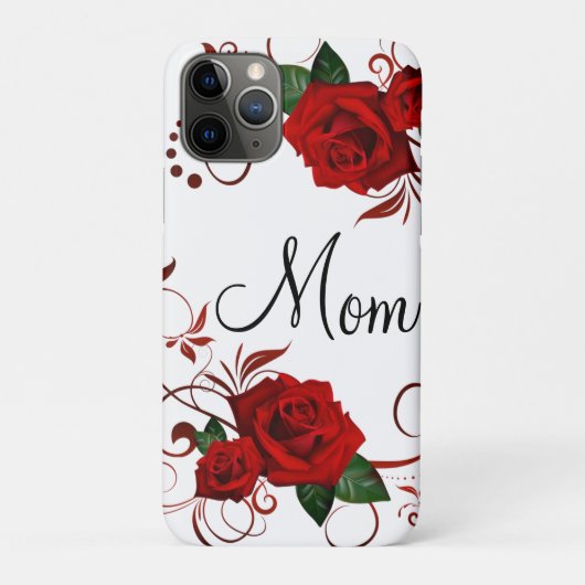 IPhone cases Red Rose mama (Achterkant)