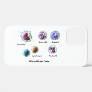 iPhone-casus witte bloedcellen Leukocytendiagram iPhone 12 Hoesje