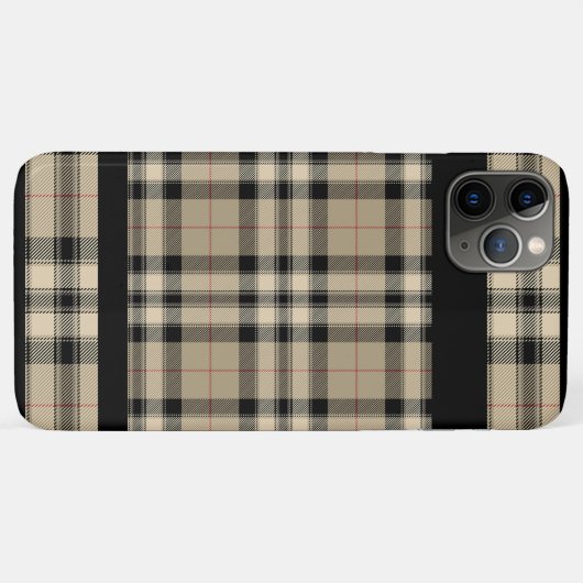 iPhone classique en beige et noir / coque ipad (Dos (Horizontal))