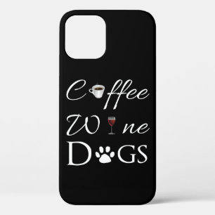 iPhone Coffee Wine Dogs iPhone 12 Hoesje