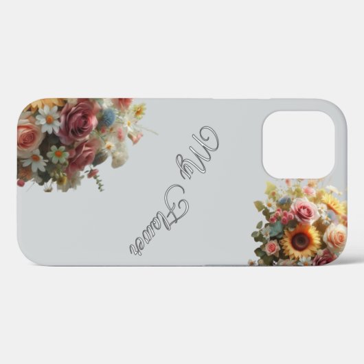 iPhone / coque ipad 12 MA Fleur (Verso (horizontal))
