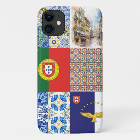 iPhone / coque ipad avec drapeau portugais et azor (Dos)
