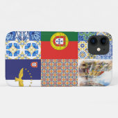 iPhone / coque ipad avec drapeau portugais et azor (Dos (Horizontal))