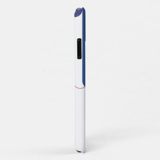 iPhone / coque ipad BAUHAUS ROSE POINTS BLANCS POU (Dos/Droite)