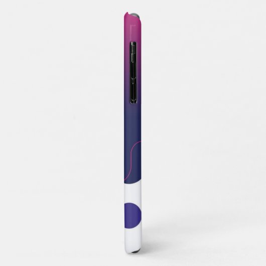 iPhone / coque ipad BAUHAUS ROSE POINTS BLANCS POU (Dos/Gauche)