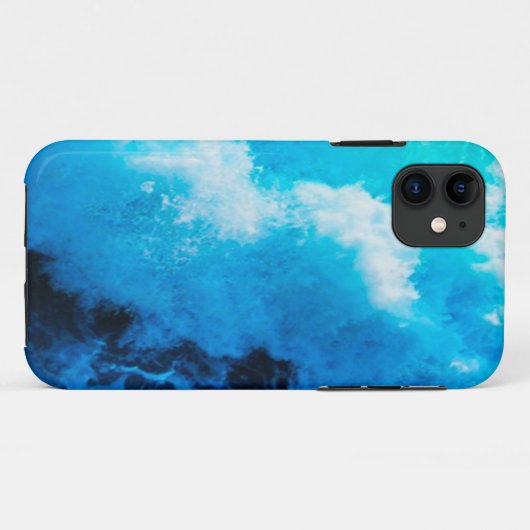 iPhone / coque ipad - Blue Ocean Wave (Dos (Horizontal))