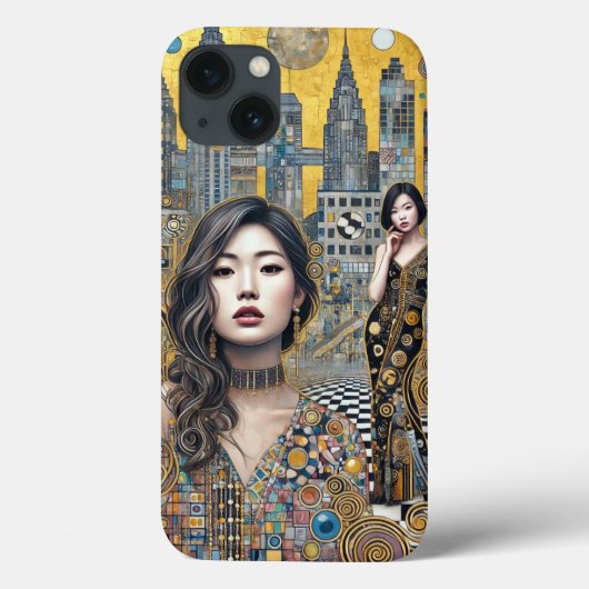iPhone / coque ipad "Cityscape Muse" (Verso)