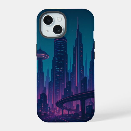 iPhone / coque ipad Cyber City Glow (Verso)