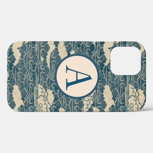 iPhone / coque ipad JAPONAIS NUAGES do-it-yourself (Verso (horizontal))