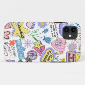 iPhone / coque ipad Jaune et rose Meilleures cotes (Dos (Horizontal))