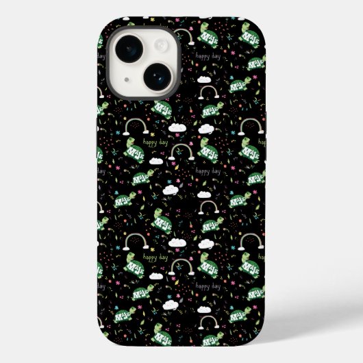 iPhone / coque ipad MaJk Turtle motif "Joyeux Jour (Verso)