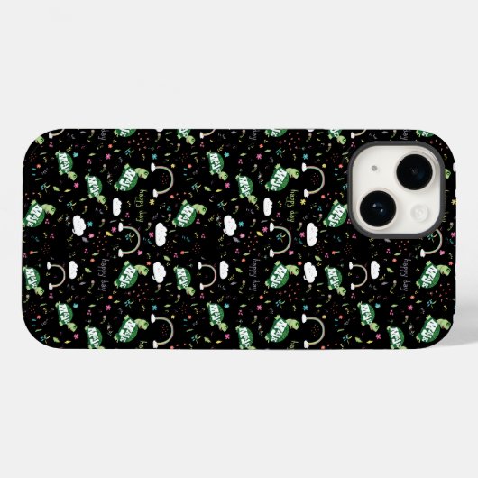 iPhone / coque ipad MaJk Turtle motif "Joyeux Jour (Verso (horizontal))