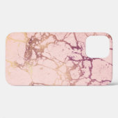 iPhone / coque ipad marbré rose et Rose (Verso (horizontal))